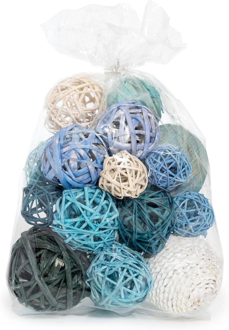 ANDALUCA Decorative Balls Bag Bowl Filler Home Decor (Turqouise Blue) - Image 3